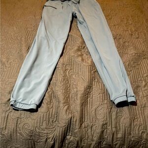 Women’s joggers sz L light blue with reflective pocket detail